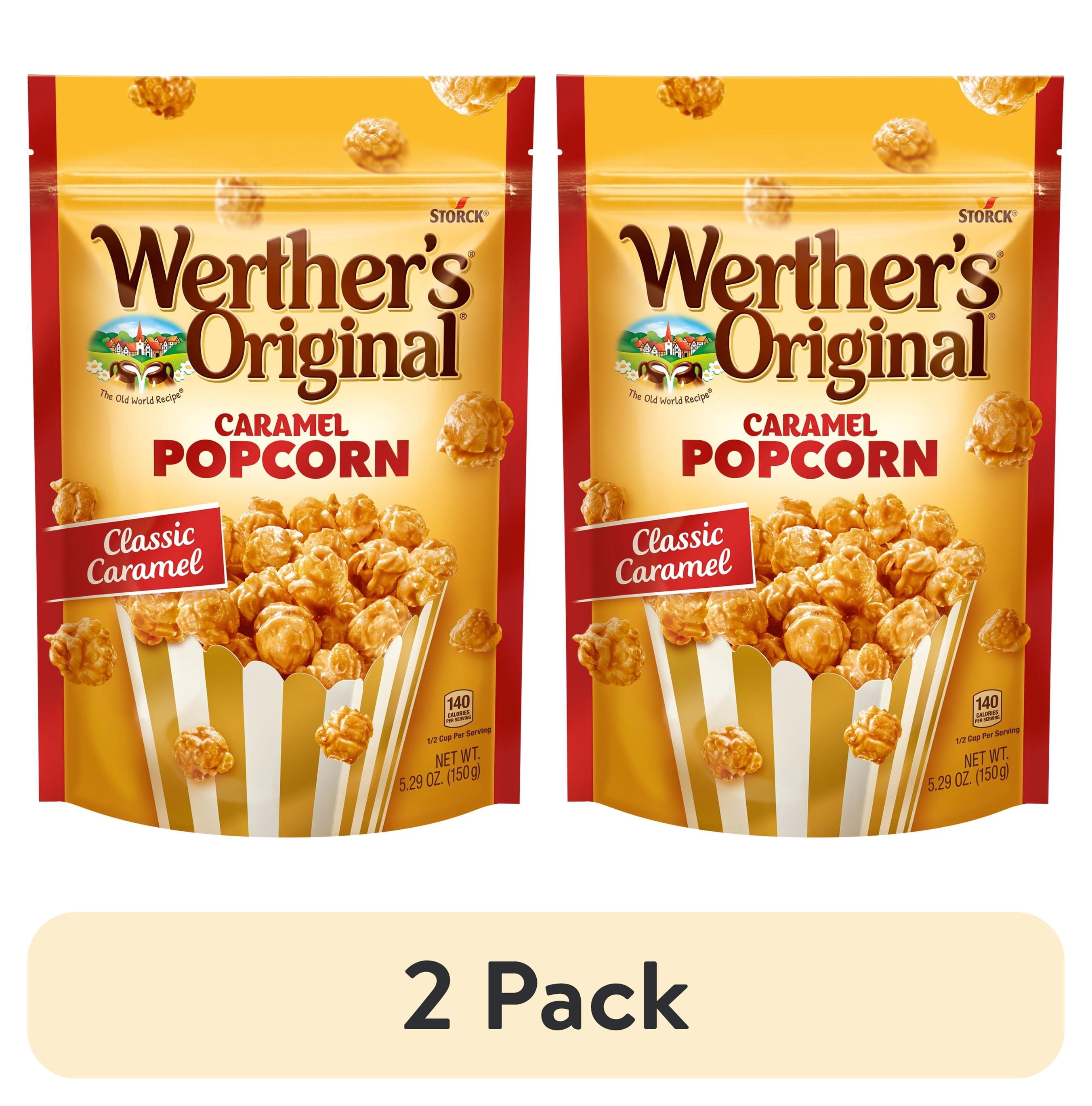 (2 pack) Werther's Original Caramel Popcorn, Classic Caramel, 5.29 oz