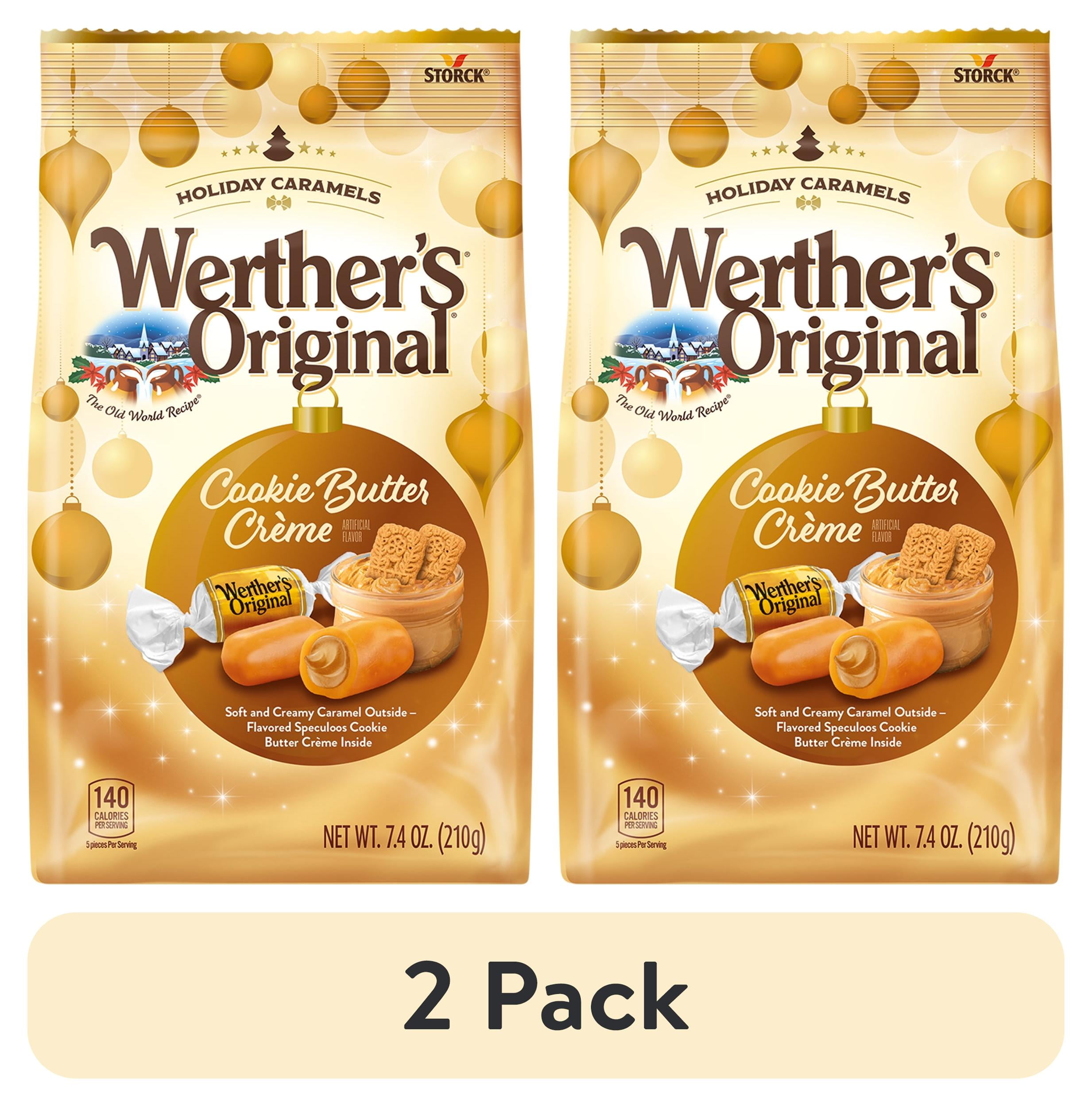 (2 pack) Werther's Original Cookie Butter Crème Caramels, 7.4oz ...