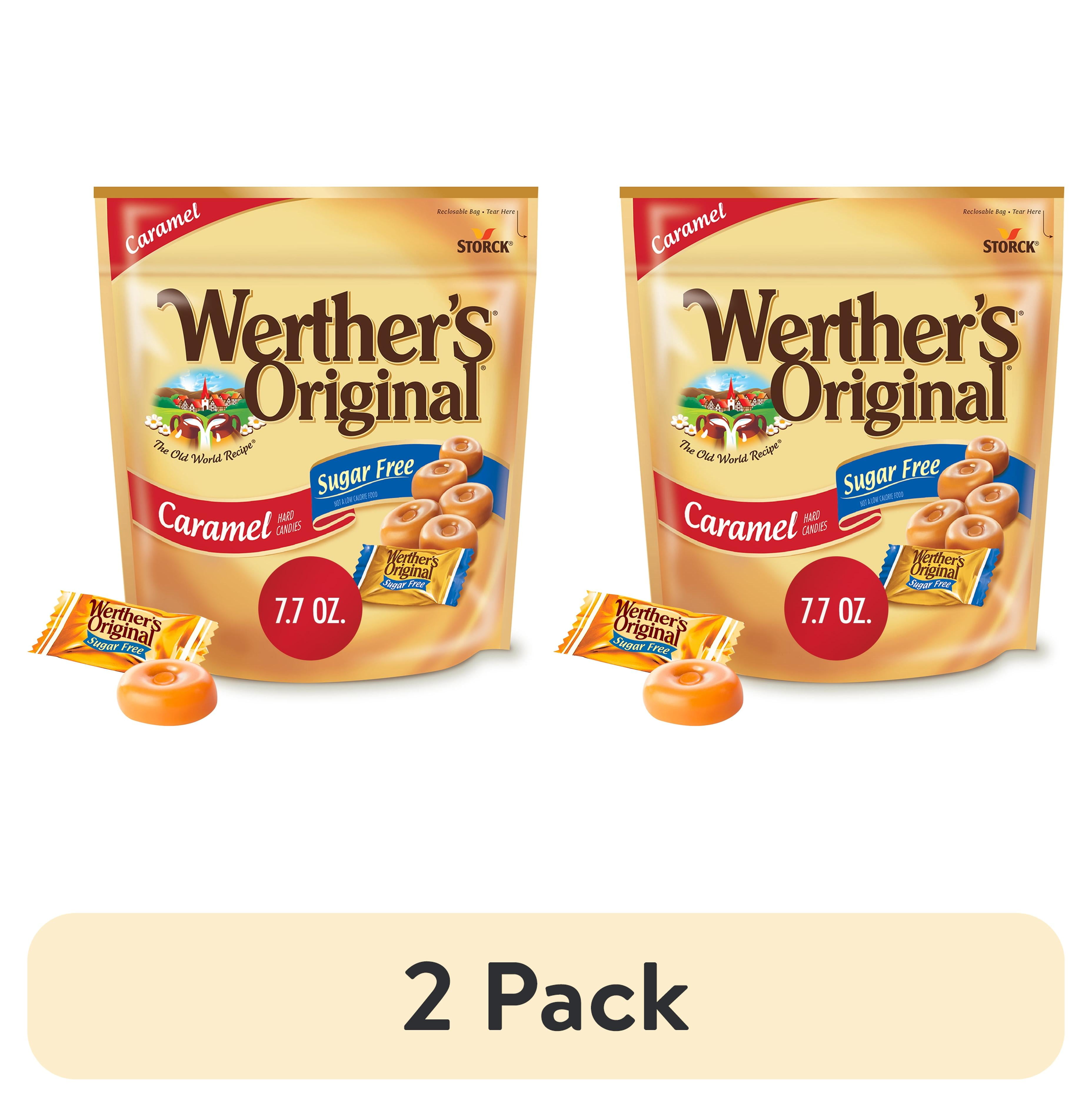 (2 pack) Werther's Original Hard Sugar Free Caramel Candy, 7.7 oz ...