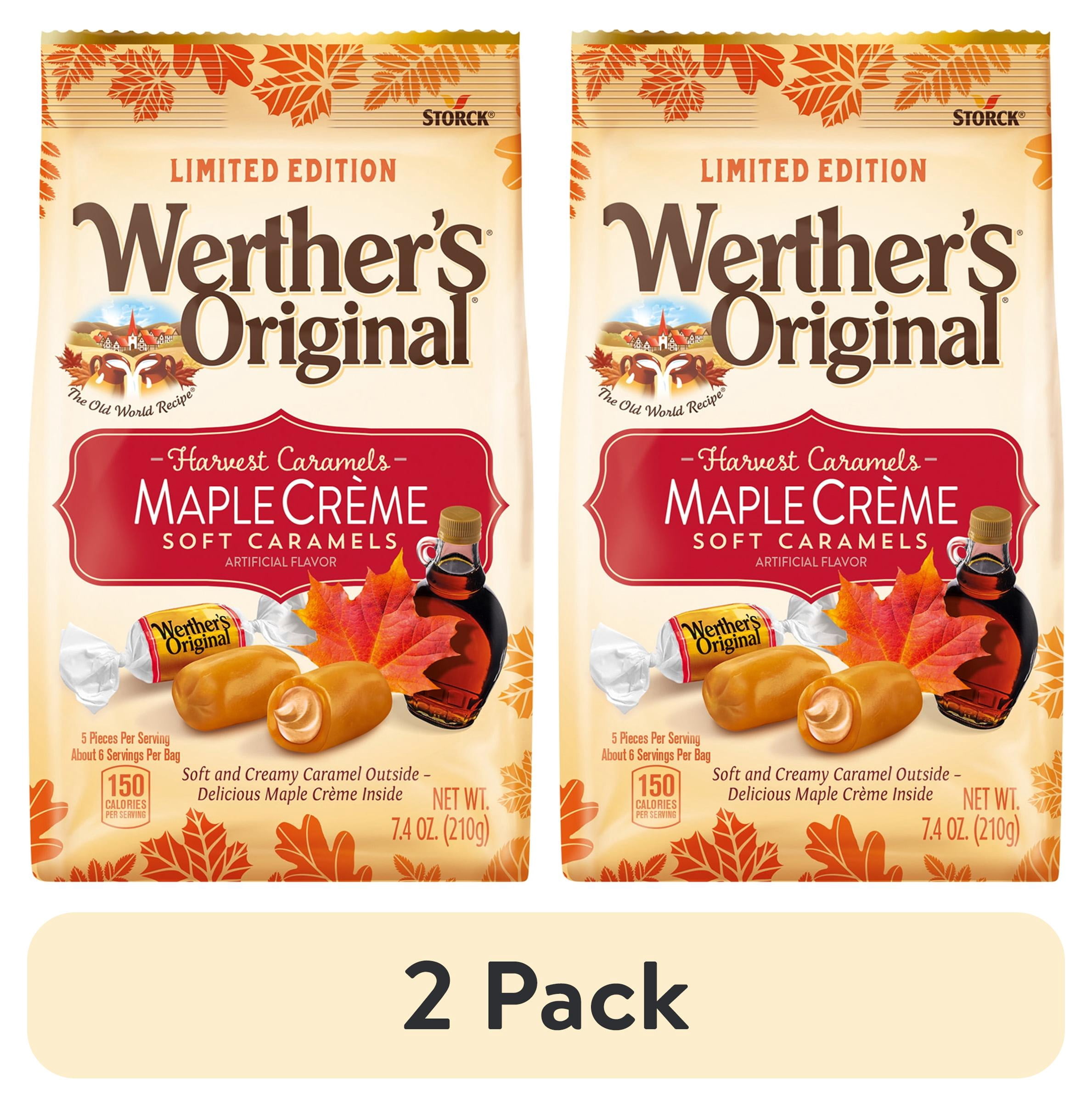 (2 pack) Werther's Original Harvest Maple Crème Soft Caramel Candy, 7.4 oz
