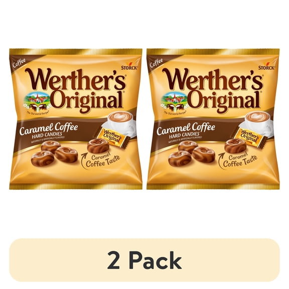 (2 pack) Werthers Original Hard Carmel Coffee Candy, 5.5 oz
