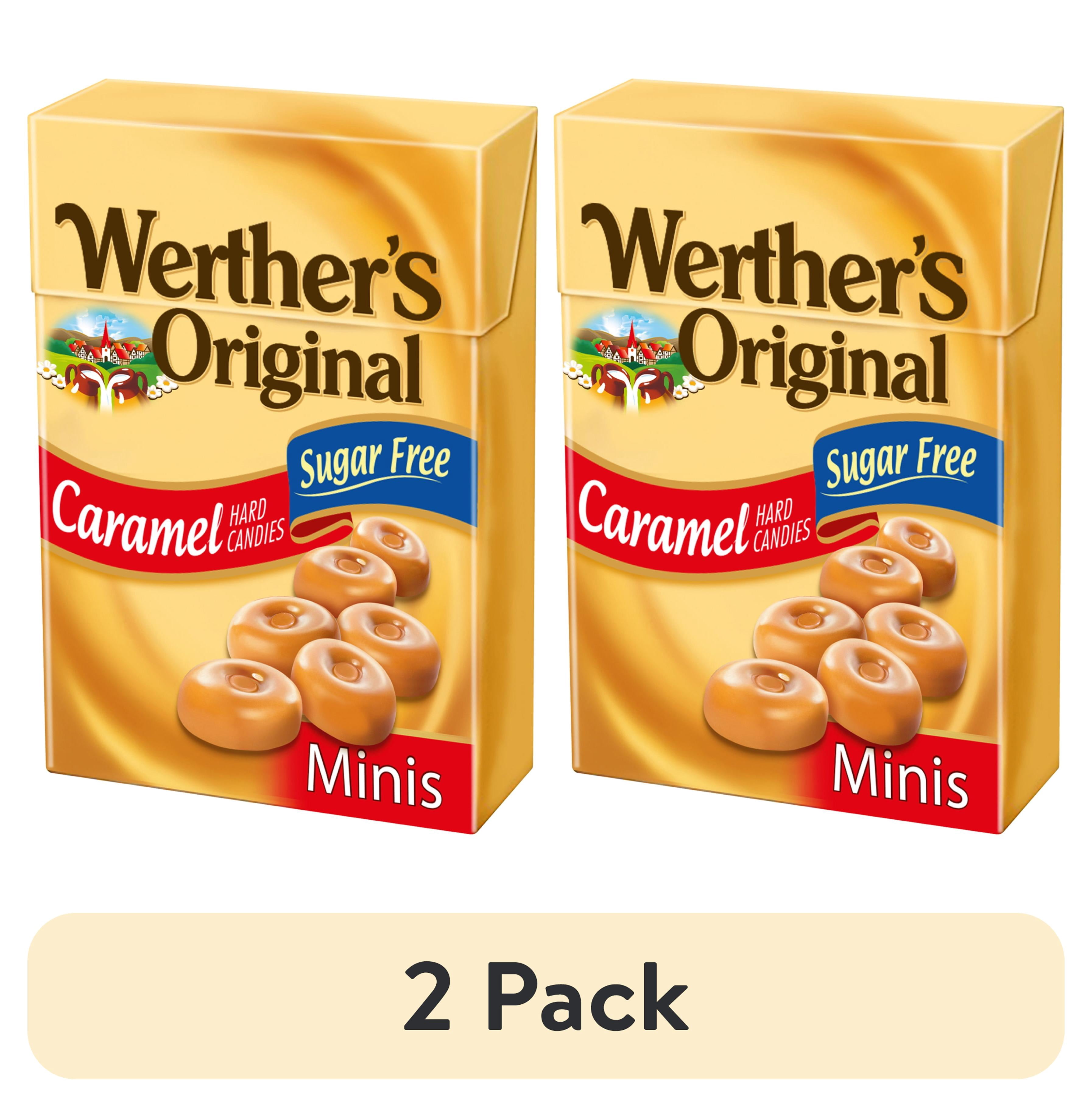 (2 pack) Werthers Original Hard Sugar Free Caramel Minis Candy, 1.48 Oz