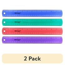(2 pack) Westcott 12" Jewel Colored Ruler