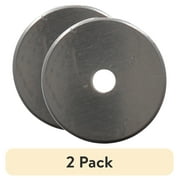 (2 pack) Westcott 28mm Rotary Fabric Cutter Replacement Blade for Sewing, Titanium Bonded, Craft & Sewing Tool, 1-Count