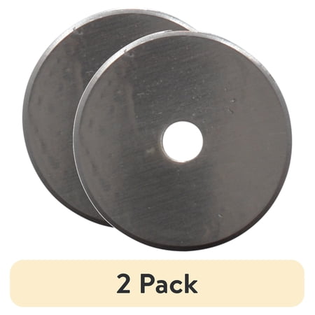 (2 pack) Westcott 28mm Rotary Fabric Cutter Replacement Blade for Sewing, Titanium Bonded, Craft & Sewing Tool, 1-Count