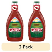 (2 pack) Western Light Sweet & Smooth French Salad Dressing, 15 fl. oz.