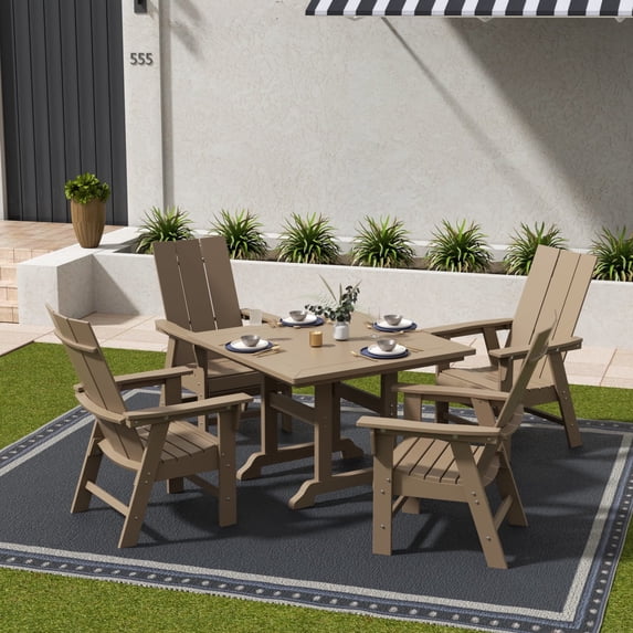 (2 pack) WestinTrends Malibu HDPE Outdoor Patio 29" Bar Stool Saddle Seat, Sand