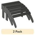thumbnail image 1 of (2 pack) WestinTrends Malibu Outdoor Adirondack Style Ottoman, Gray, 1 of 16