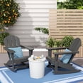 thumbnail image 1 of (2 pack) WestinTrends Malibu Outdoor Patio Porch Rocking Adirondack Chair, Gray, 1 of 14