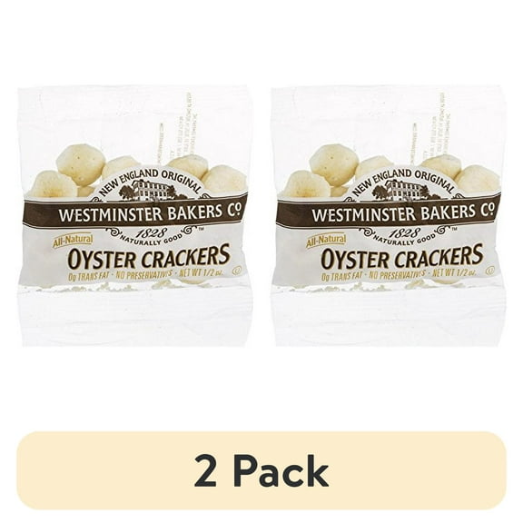 (2 pack) Westminster Bakers All Natural Crackers, Oyster, 0.5 Ounce (Pack of 150)