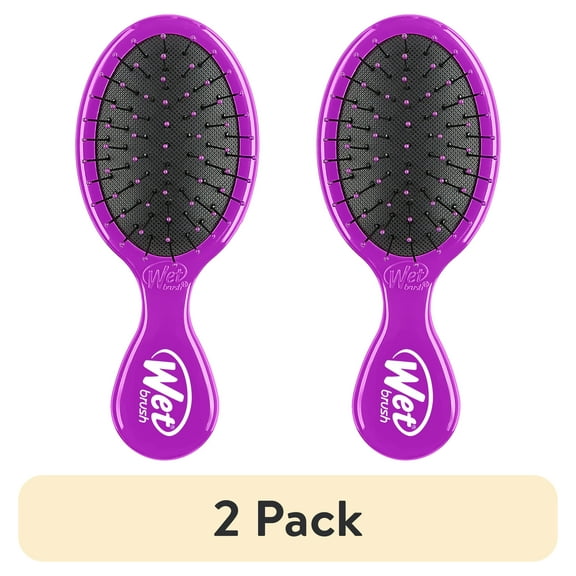 (2 pack) Wet Brush® Mini Detangler - Purple - On-the-Go Detangling