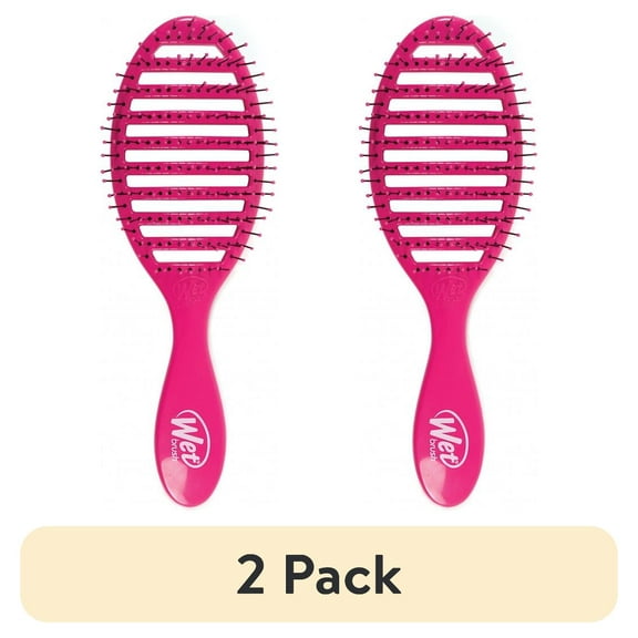 (2 pack) Wet Brush Speed Dry Detangle HeatFlex Bristles Hair Brush (Color may vary) 1pc