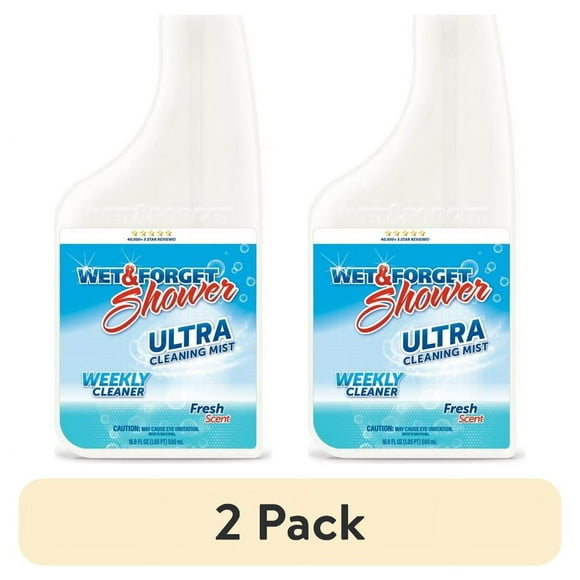 (2 pack) Wet & Forget Shower Cleaner, Fresh Scent, 16.9 fl oz Spray