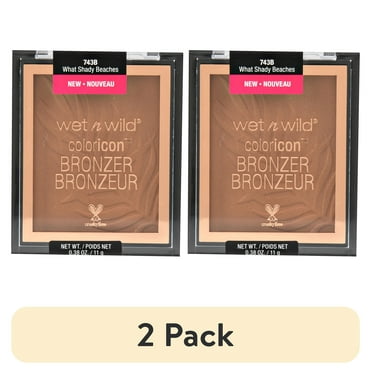 (2 pack) Wet n Wild Color Icon Bronzer, Bronzing Makeup, What Shady Beaches - For All Ages