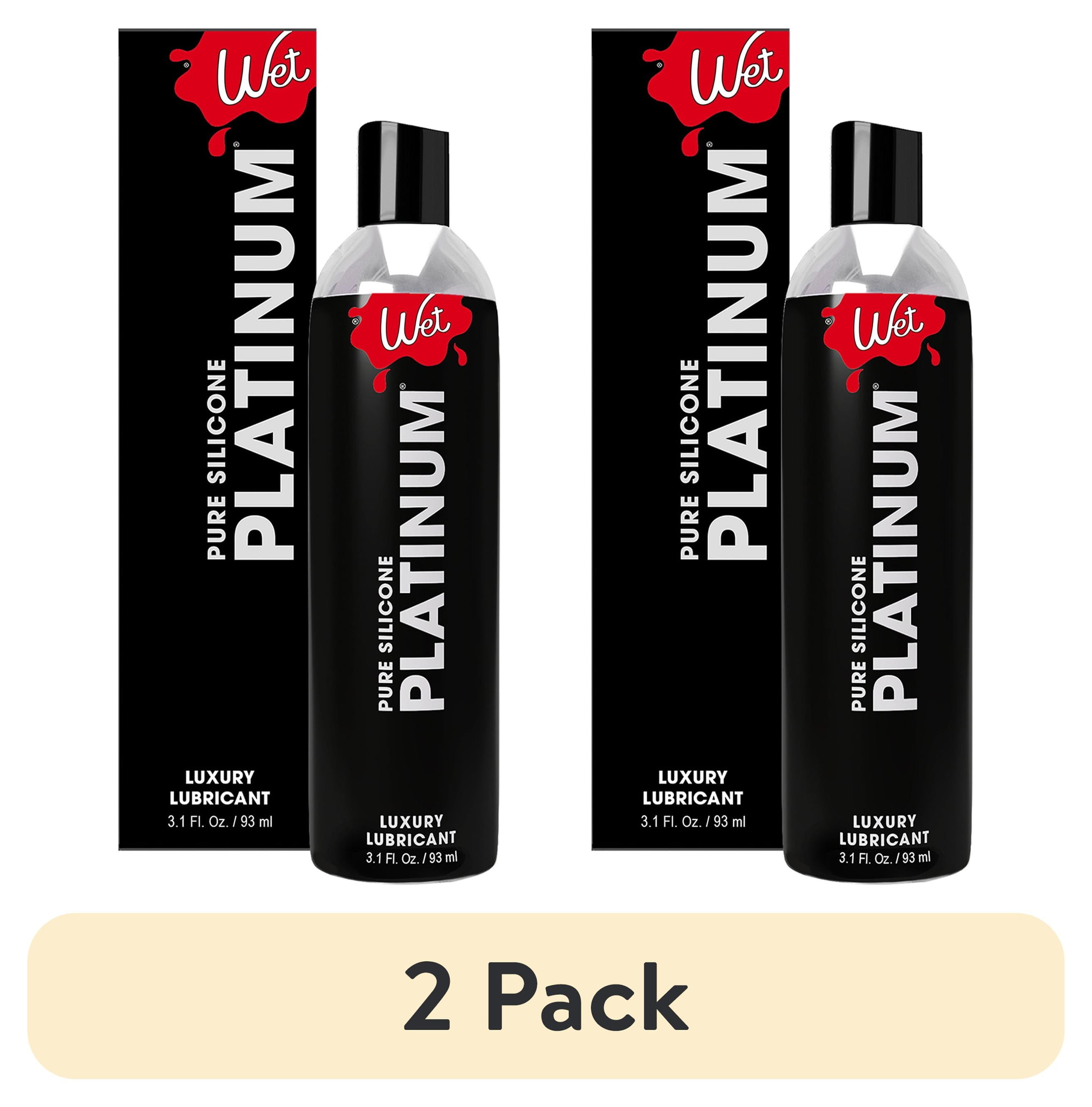 wet lubricant walmart 2 pack) Wet Platinum Silicone-Based Unflavored Personal Lubricant, Ultra  Long-Lasting Premium Lube for Men and Women, 3.1 fl oz