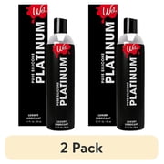 2 pack Wet Platinum Silicone-Based Unflavored Personal Lubricant, Ultra Long-Lasting Premium Lube for Men and Women, 3.1 fl oz