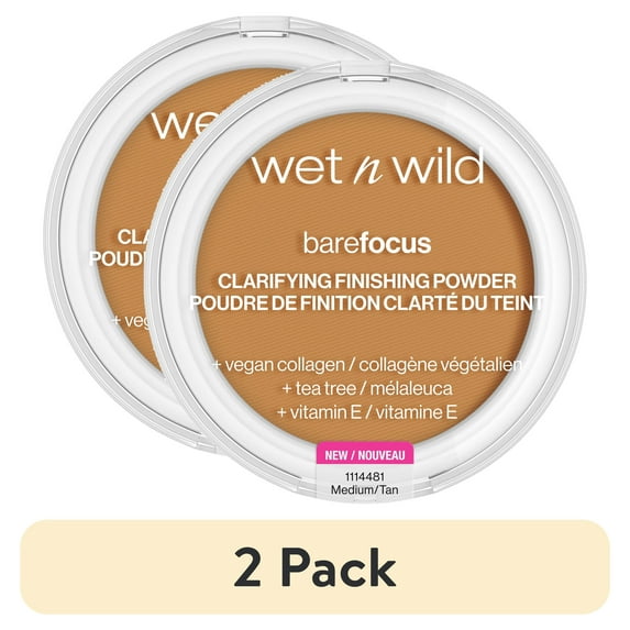 (2 pack) Wet n Wild Bare Focus Clarifying Finishing Powder - Medium Tan
