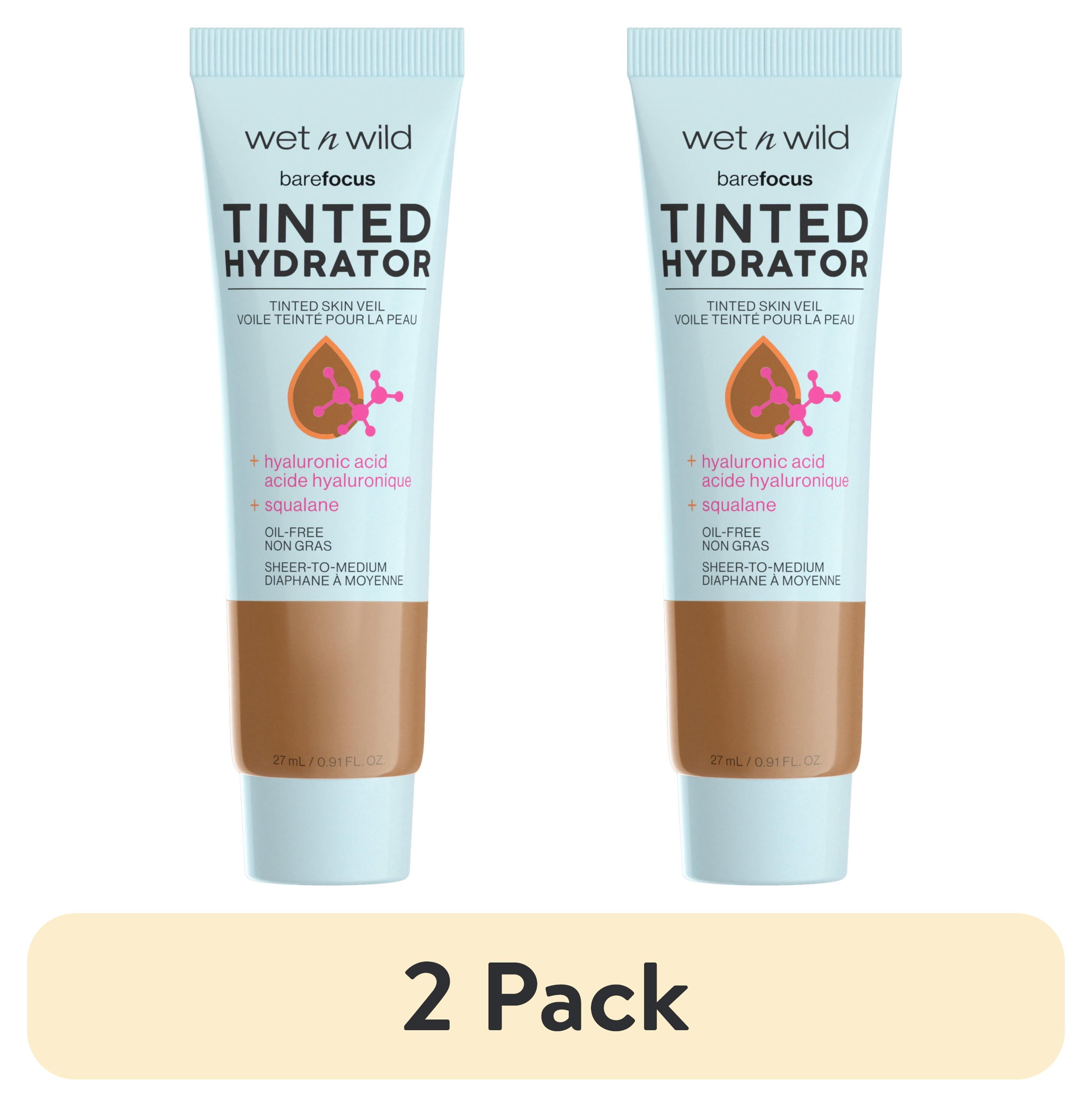 (2 pack) Wet n Wild Bare Focus Tinted Hydrator, Tinted Moisturizer, Dewy, Deep, 0.91 fl oz