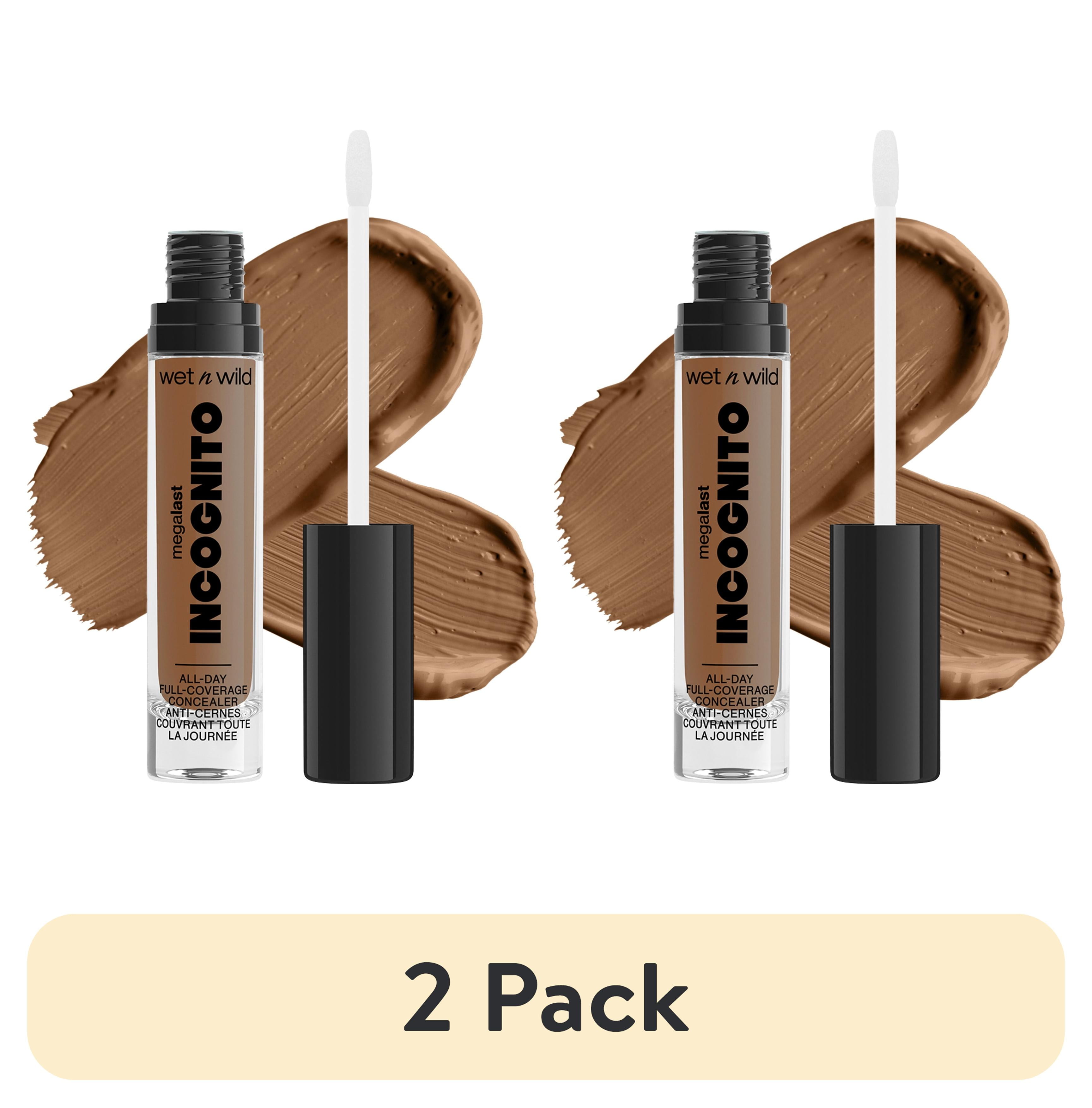 (2 pack) Wet n Wild Mega Last Incognito All-Day Full Coverage Concealer Makeup - Deep