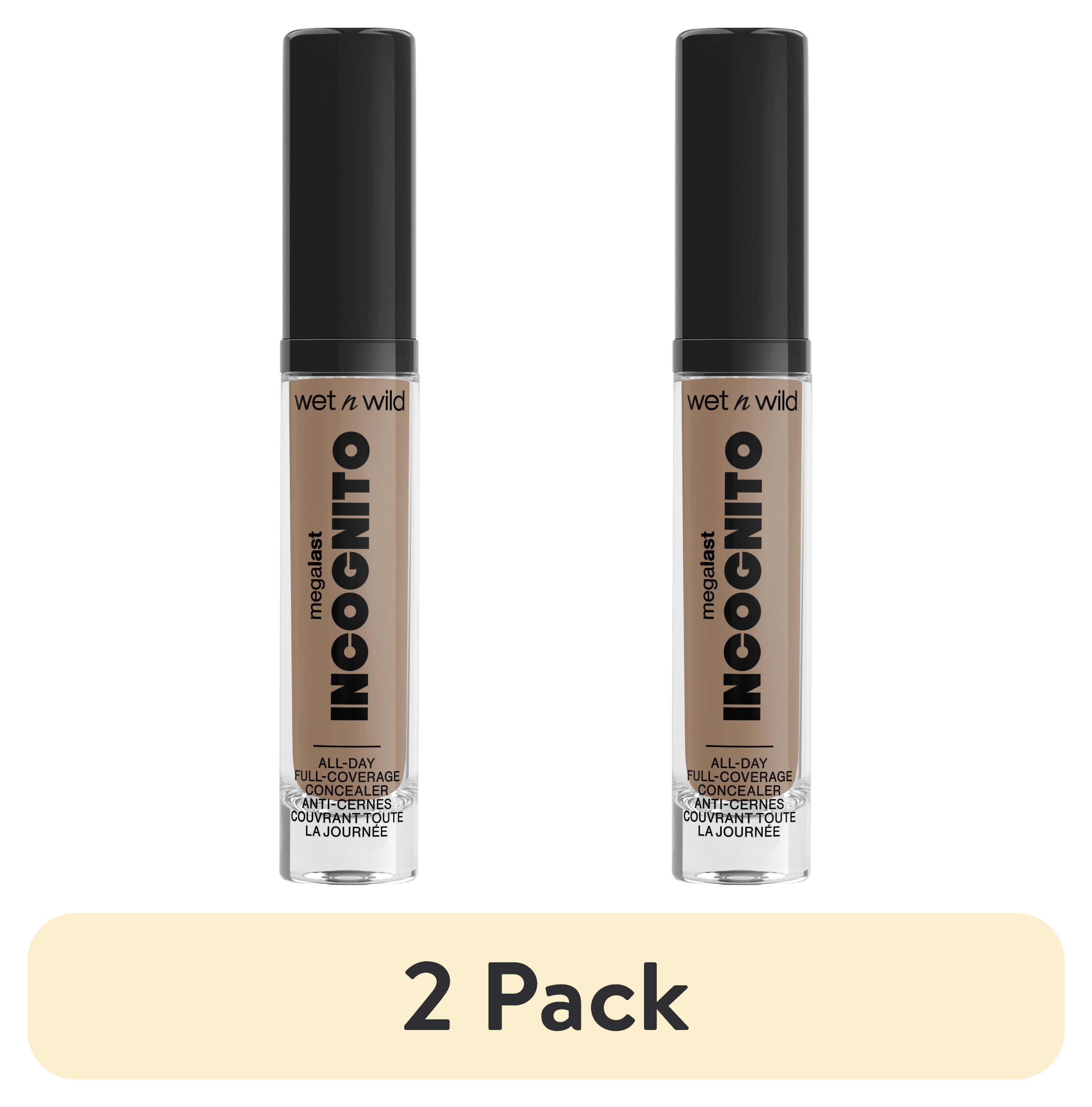 (2 pack) Wet n Wild Mega Last Incognito All-Day Full Coverage Concealer Makeup - Tan