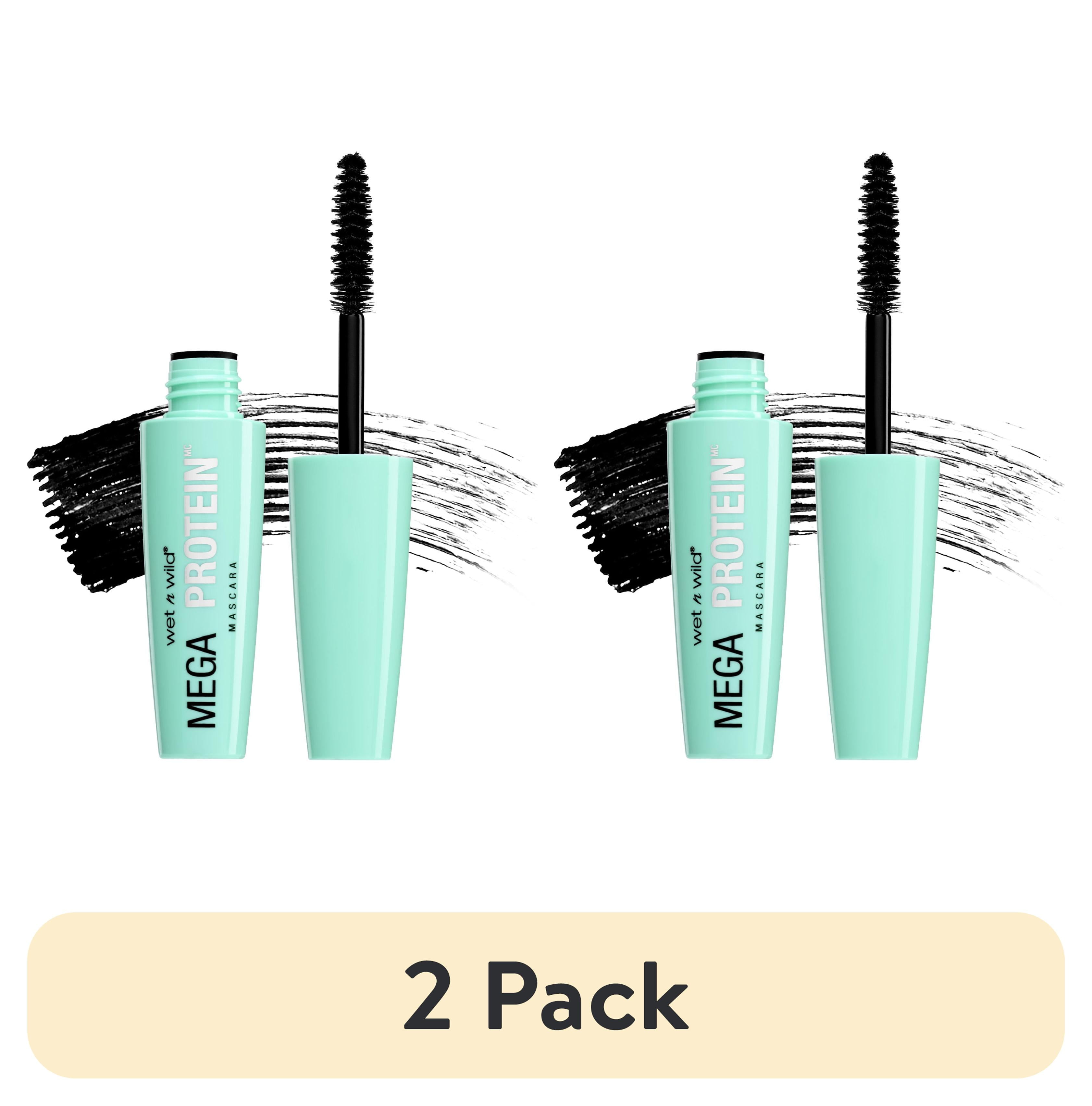 (2 pack) Wet n Wild Mega Protein Waterproof Mascara, Very Black, 0.17 fl oz
