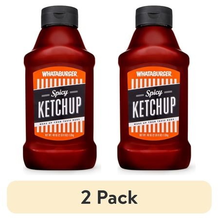 (2 pack) Whataburger Spicy Ketchup 40oz