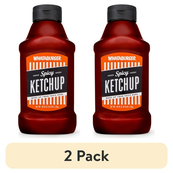(2 pack) Whataburger Spicy Ketchup 40oz