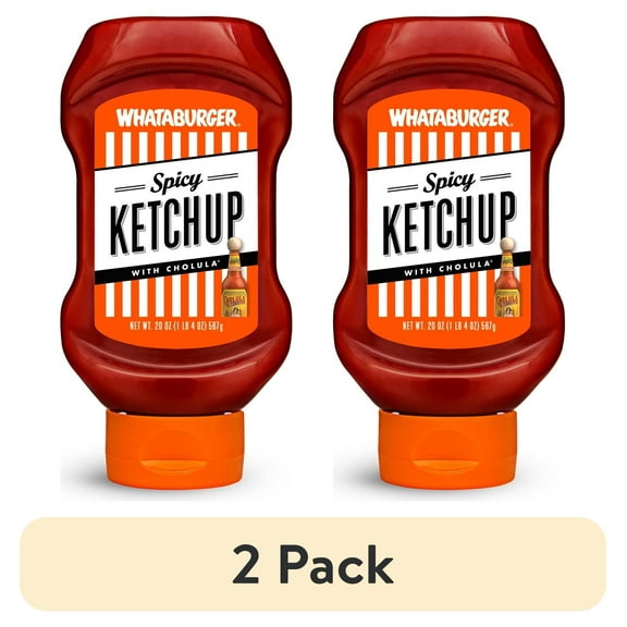 (2 pack) Whataburger Spicy Ketchup with Cholula