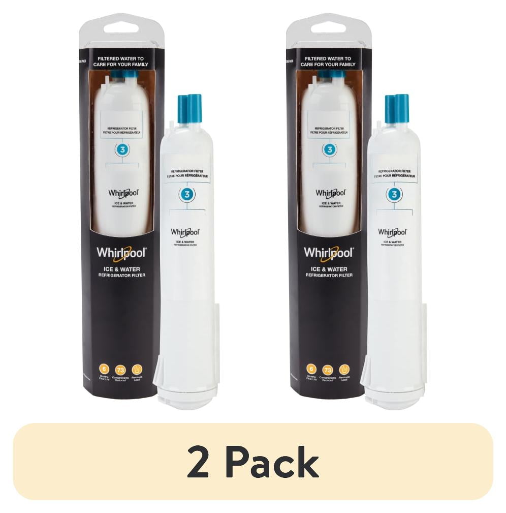 2 pack) Everydrop by Whirlpool Ice and Water Refrigerator Filter 3