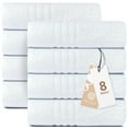 thumbnail image 1 of (2 pack) White Classic White Bath Towels 27x54 Inch, Cotton Towel Set for Bathroom, Hotel, Gym, Spa, Soft Extra Absorbent Quick Dry 4 Pack, 1 of 9