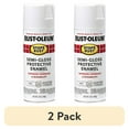 thumbnail image 1 of (2 pack) White, Rust-Oleum Stops Rust Protective Enamel Semi-Gloss Spray Paint-7797830, 12 oz, 1 of 12