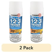 2 pack White, Zinsser Bulls Eye 1-2-3 Water-Based Primer Spray -2008, 13 oz