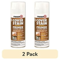 (2 pack) White, Zinsser Cover Stain Oil-Based Primer Spray-3608, 13 oz