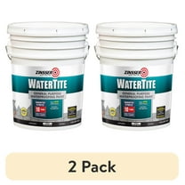 (2 pack) White, Zinsser WaterTite Matte General Purpose Waterproofing Paint, 5 gallon, 1 Pack