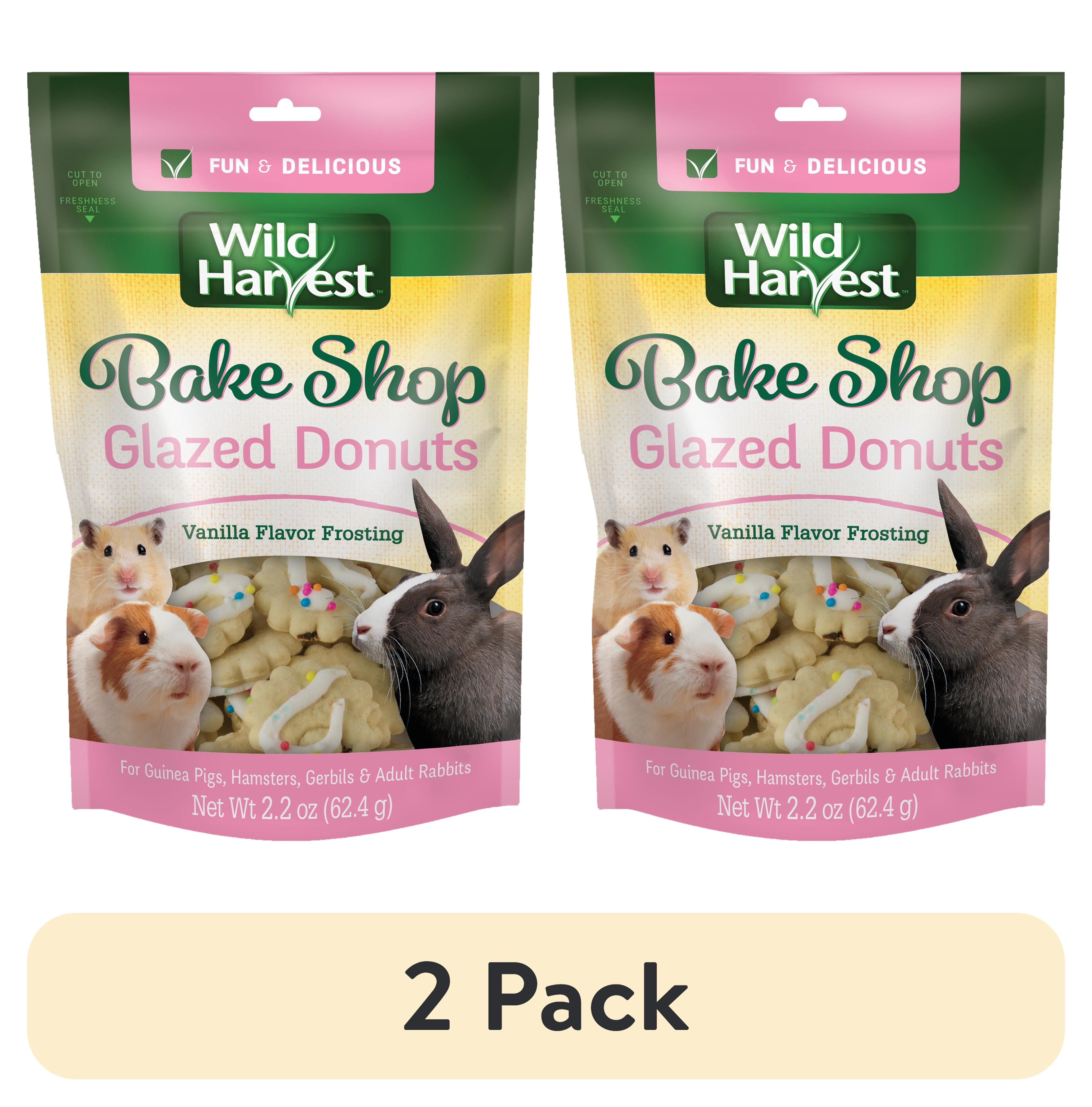 2 pack) Wild Harvest Glazed Donut Treats for Small Animals, 2.2 oz