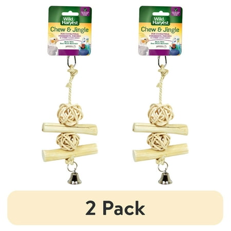 (2 pack) Wild Harvest Natural Multi Color Bird Toy , 1 Ct