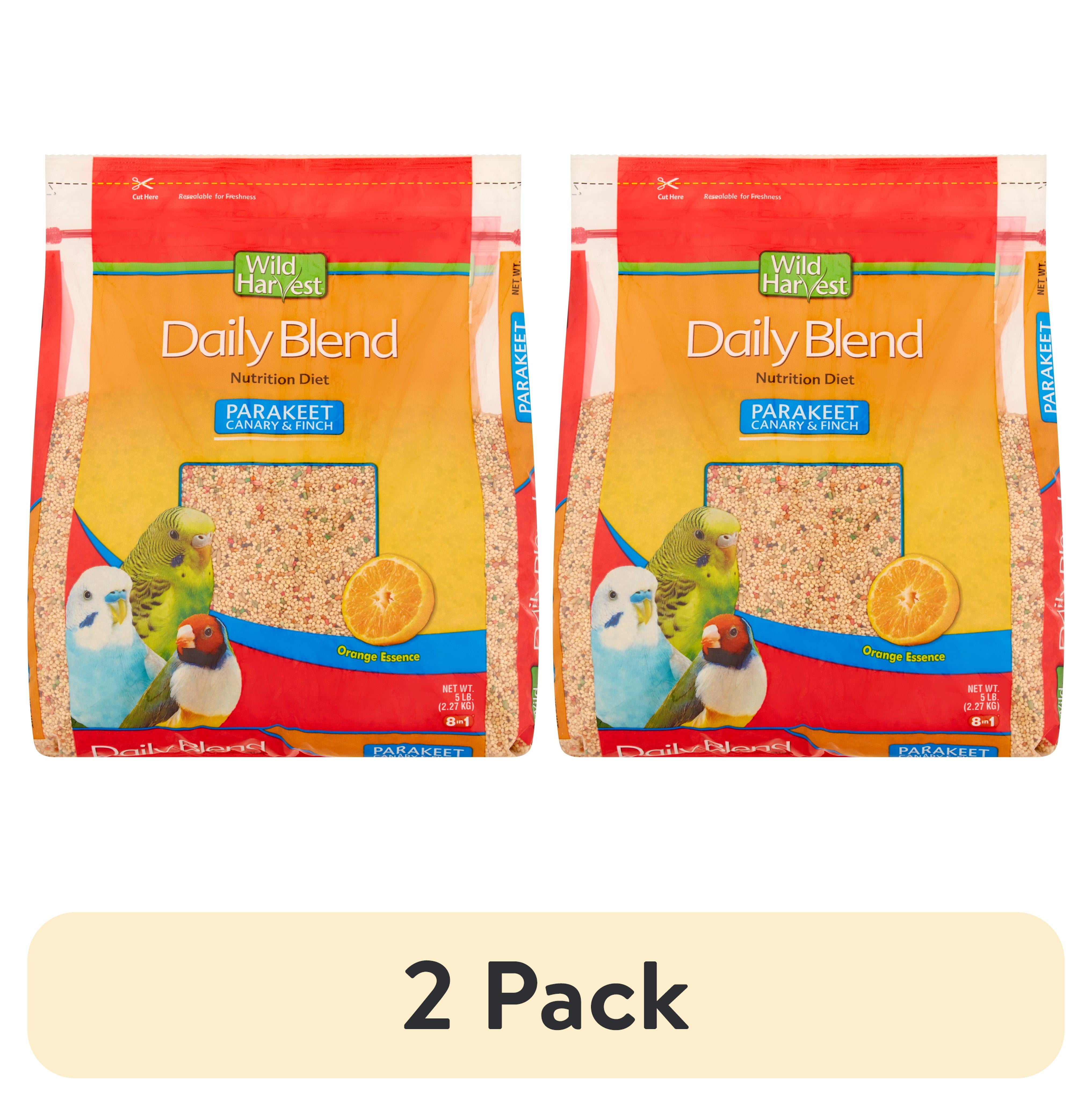 (2 pack) Wild Harvest Parakeet, Canary & Finch Daily Nutrition Blend, 5 lb
