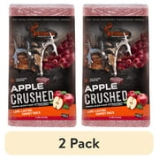 2 pack Wildgame Innovations Apple Crushed Deer Attractant Salt Block, 4lbs | Long-Lasting Time-Released Powerful Health-Promoting Mineral Block for Deer