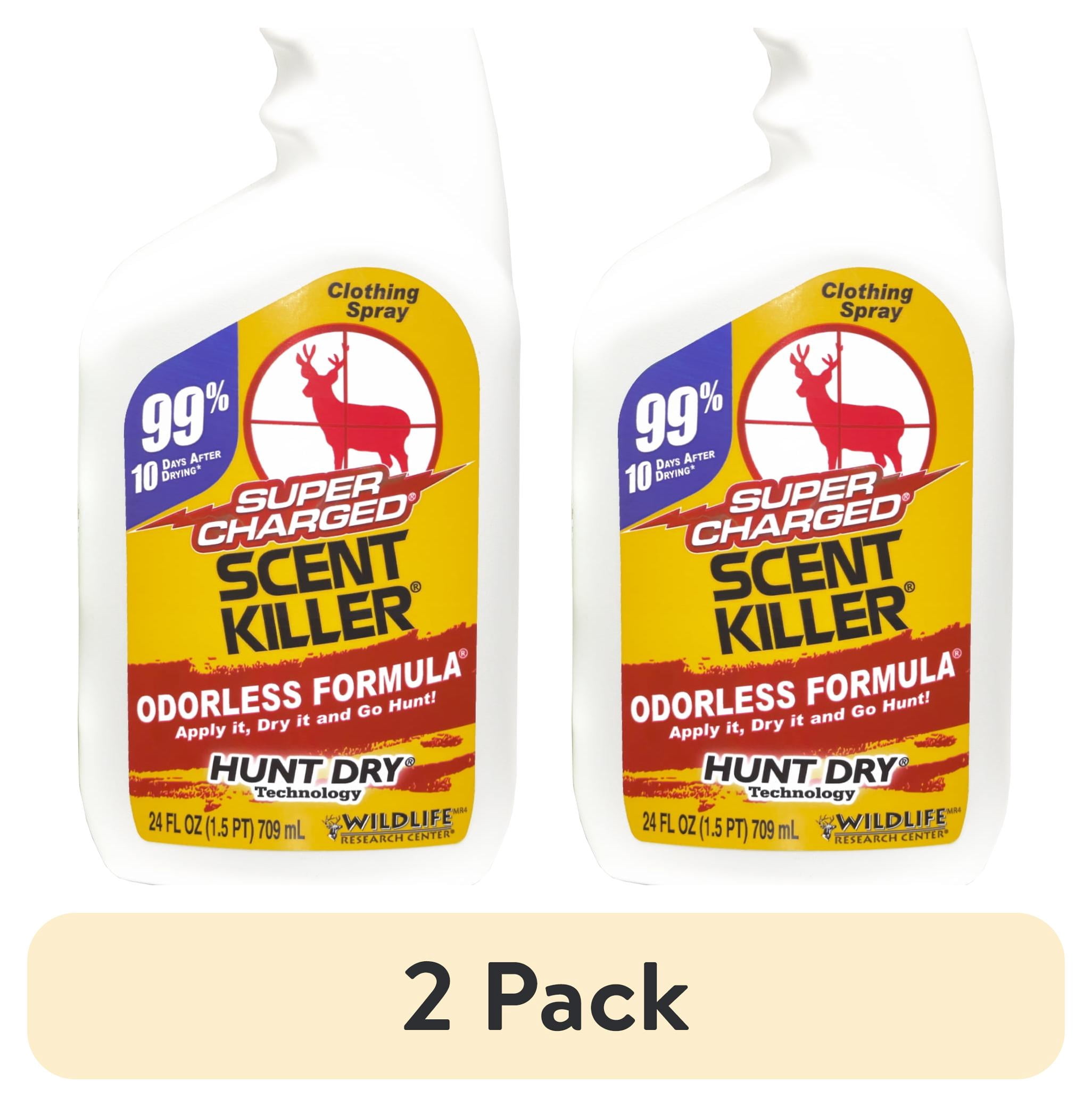 (2 pack) Wildlife Research Center Super Charged Scent Killer 24 fl oz Spray