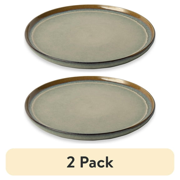 (2 pack) Wildstead Ceramic Dinner Plate, Asher Collection