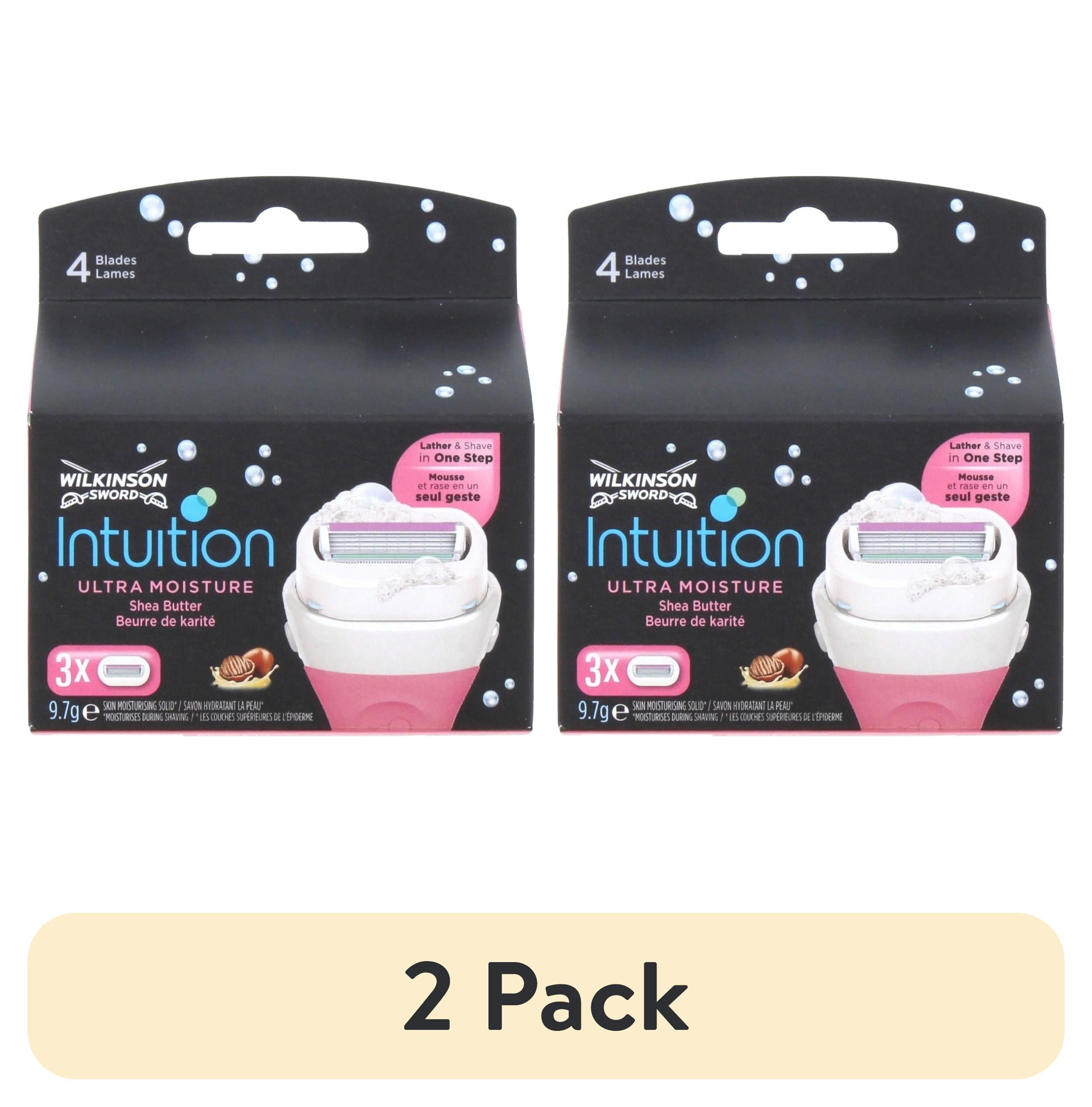 (2 pack) Wilkinson by Schick Intuition Ultra Moisture Shea Butter Refill Blade Cartridges, 3 Count