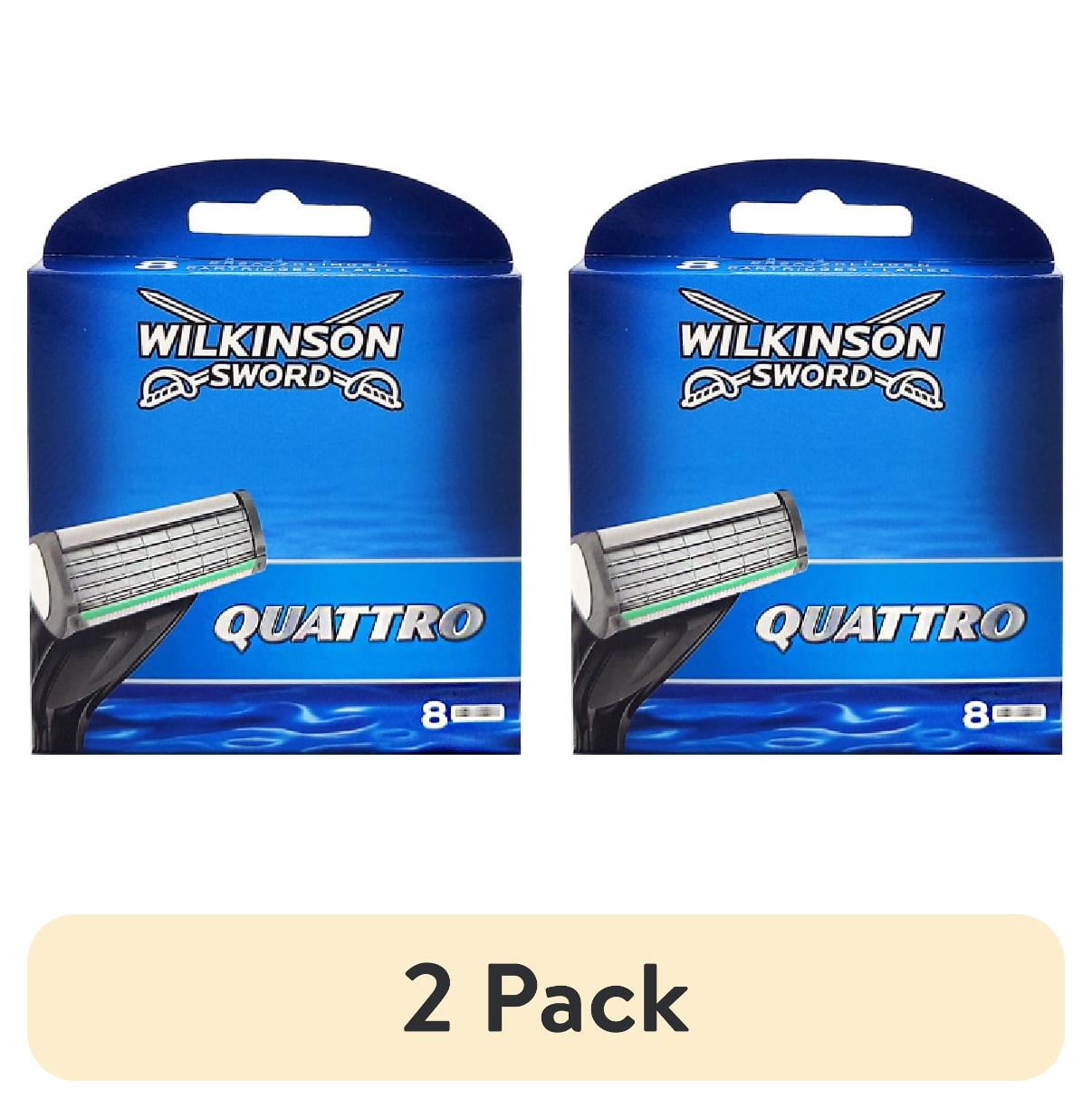 (2 pack) Wilkinson by Schick Quattro Refill Blade Cartridges, 8 count