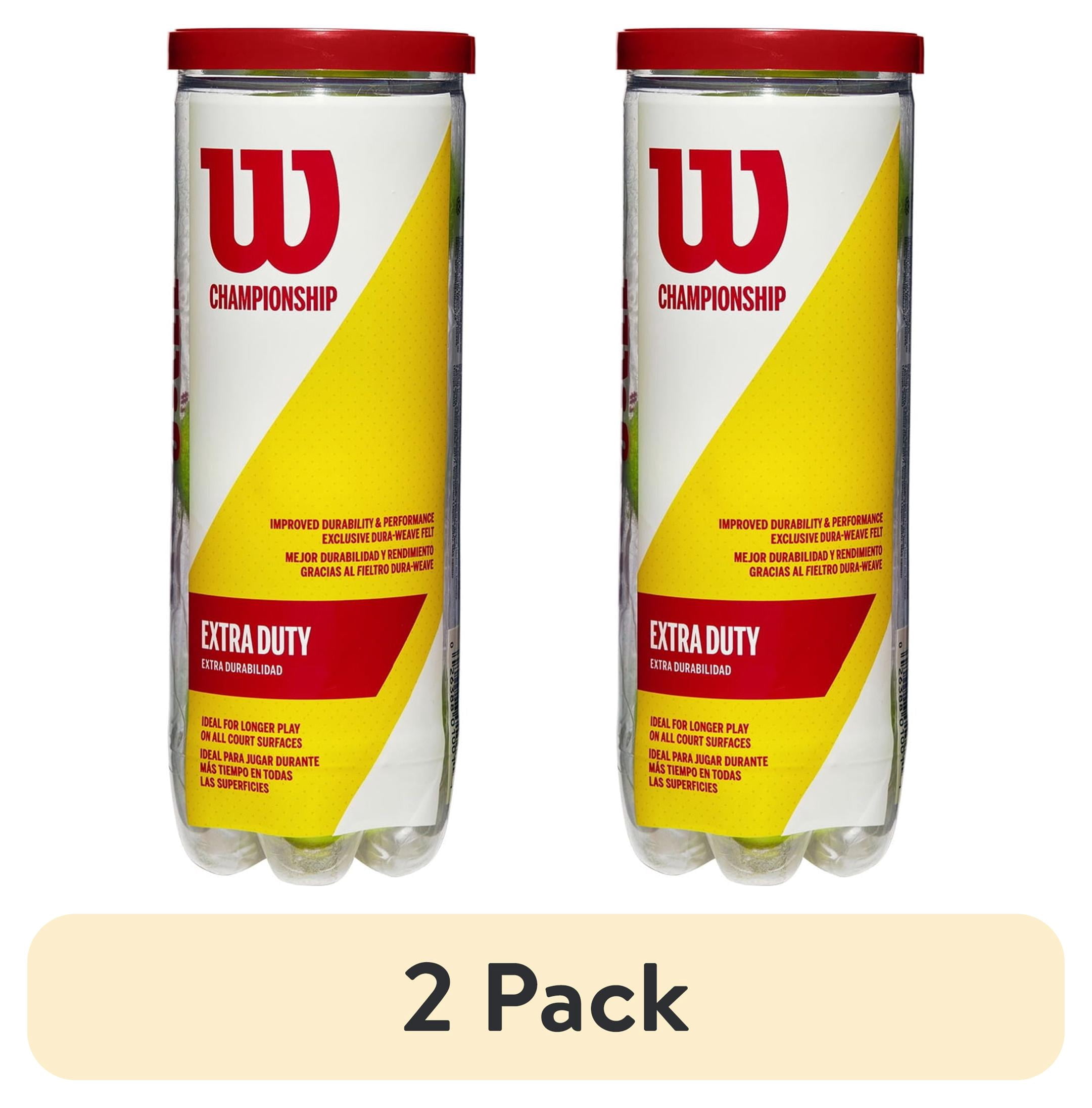 Wilson Championship Extra-Duty Tennis Balls 2 Pack for Court