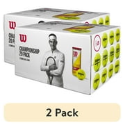 (2 pack) Wilson Championship Xtra Duty Tennis Ball, 20 Pack of 3 Ball Cans