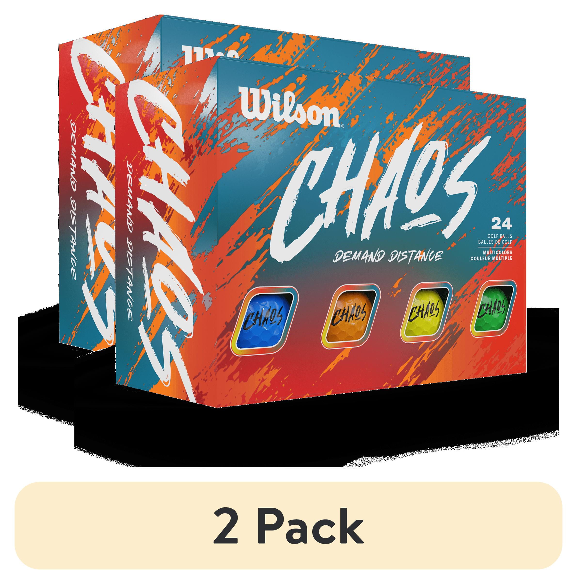 (2 pack) Wilson 2023 CHAOS Color 24pk Golf Balls