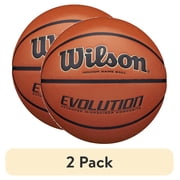 2 pack Wilson Evolution Indoor Game Basketball - Black, Size 7 - 29.5"