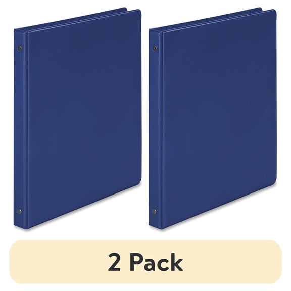 (2 pack) Wilson Jones, WLJ36813NBL, 368 Basic Binder, 1 Each, Blue