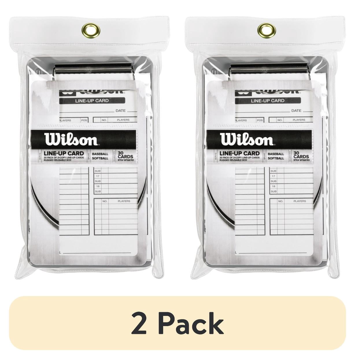 (2 pack) Wilson Lineup Cards - 30 Pack