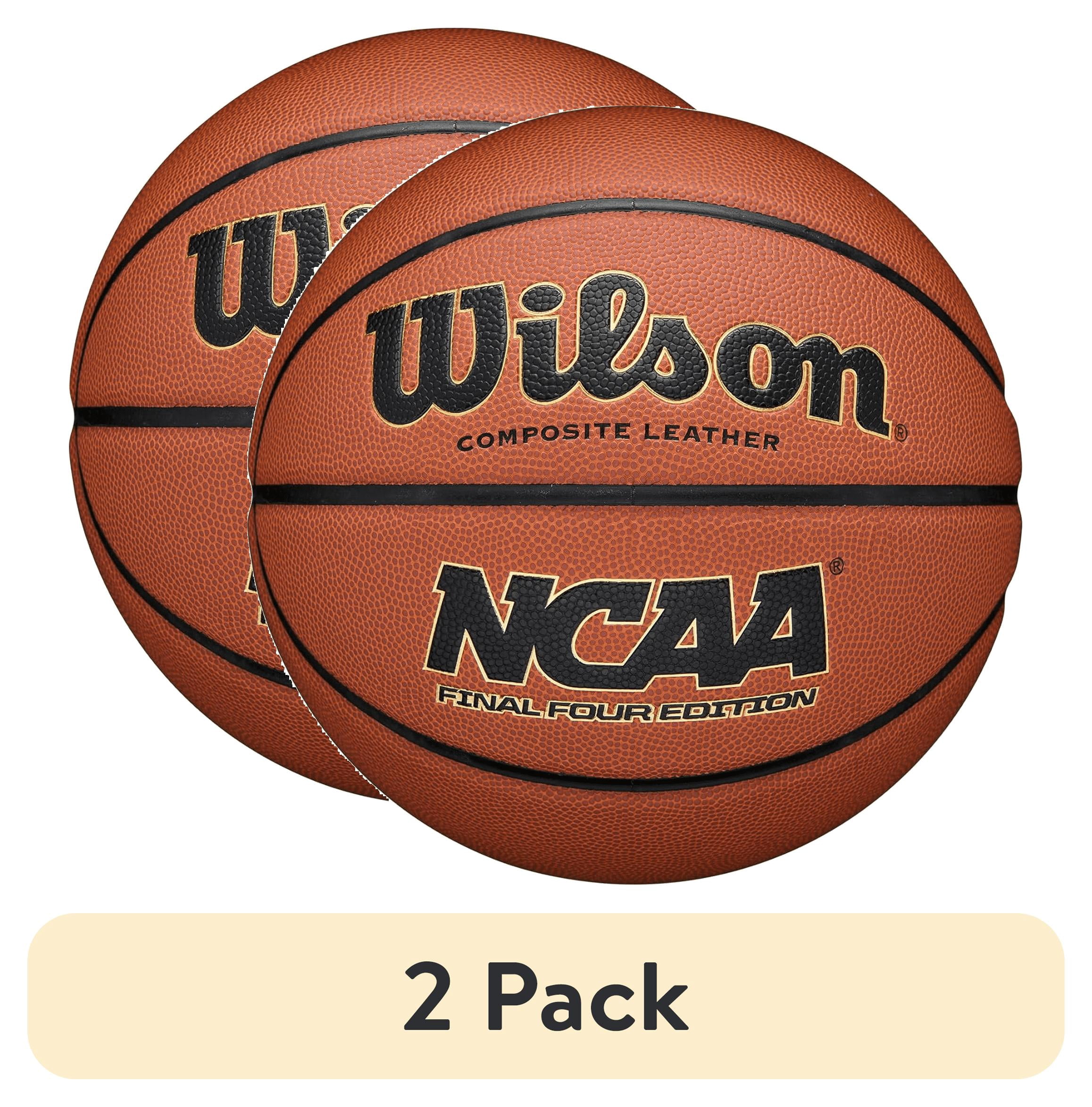(2 pack) Wilson NCAA Final Four Indoor/Outdoor Basketball - Brown, Size 6 - 28.5"
