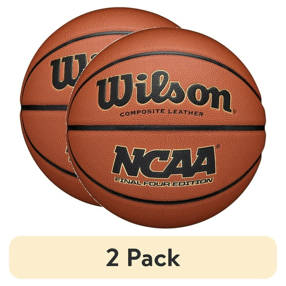 (2 pack) Wilson NCAA Final Four Indoor/Outdoor Basketball - Brown, Size 7 - 29.5"